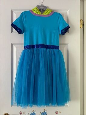 Taylor Joelle toy space alien inspired tutu dress with hood size 12 Toy Story